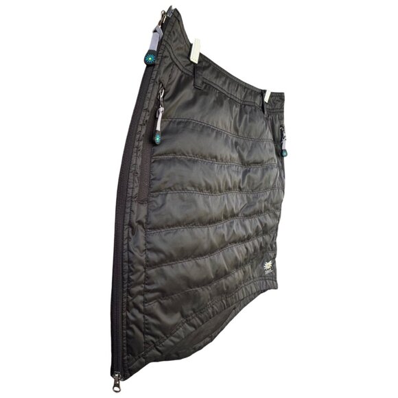 NWT Skhoop Womens Skirt Small Duck Down Feathers Quilted Outdoors Black Sport - Picture 9 of 10
